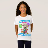 T-Shirt Chèvre avec des pétards de fête (Devant entier)