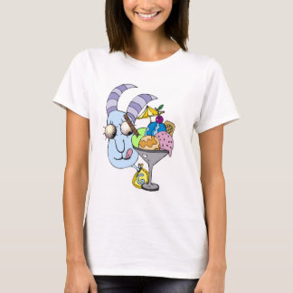 T-shirt Chèvre avec la crème glacée