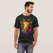 T-shirt Chèvre avec musique (Devant entier)