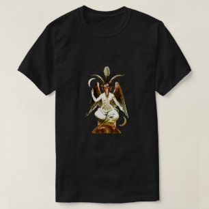 T-shirt Chèvre de Baphomet d'or Chèvre satanique