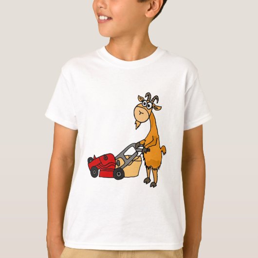 T-shirt Chèvre de Billy drôle poussant la bande dessinée (Devant)