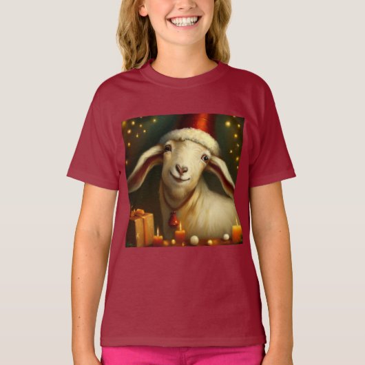 T-shirt Chèvre de Noël 3 (Devant)