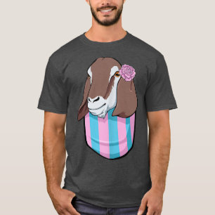 T-shirt Chèvre de poche LGBT-Q Animal mignon Fierté transg