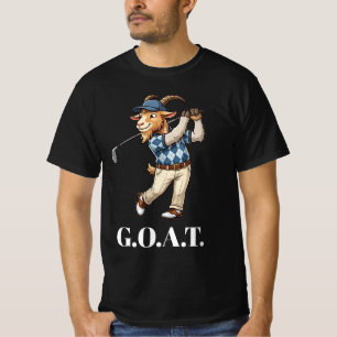 T-shirt Chèvre Drôle Golfeur Club Balançant