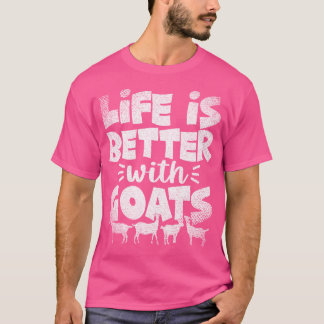 T-shirt Chèvre Drôle Whisperer ferme La vie animale est me