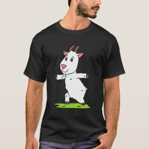 T-shirt Chèvre fait du yoga yogi