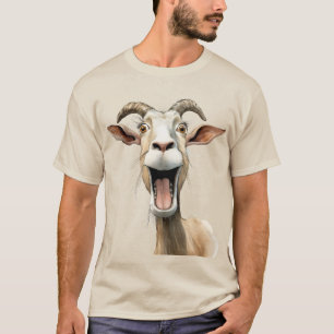T-shirt Chèvre fantaisiste