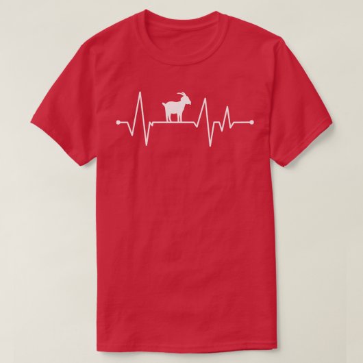 T-shirt Chèvre Heartbeat 1 (Design devant)