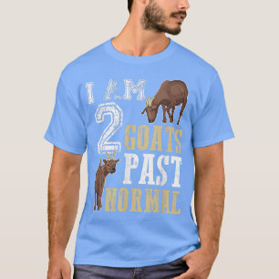T-shirt Chèvre Je Suis 2 Chèvres Passé Normal Png