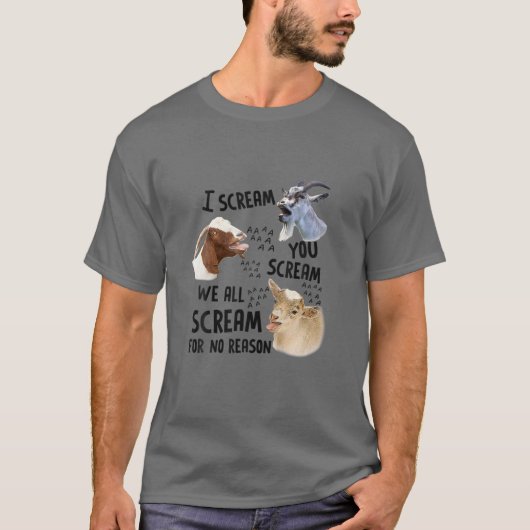 T-shirt Chèvre Je Vous Crie, Nous Scandons Tous Le Suam Sa (Devant)