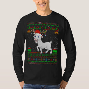 T-shirt Chèvre Lover Santa Chapeau Correspondant chèvre mo