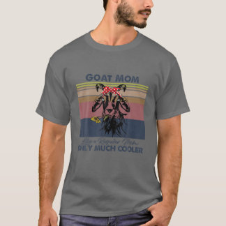 T-shirt Chèvre Maman Bandana Match Fête des Mères Vintage