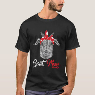 T-shirt Chèvre Maman Mère Animal Famille Ferme Fête Des Mè