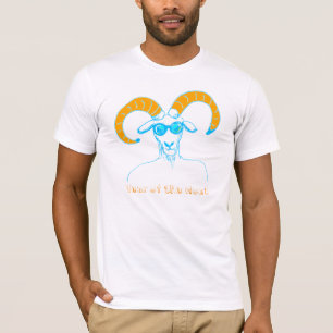 T-shirt Chèvre nerd pour la chèvre chinoise Ram Année Zodi