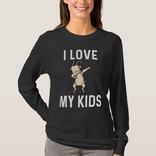 T-shirt Chèvre Pour Hommes Femmes Dabbing Mouton Herbe Fer (Devant)