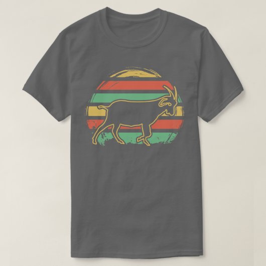 T-shirt Chèvre rétro 1 (Design devant)