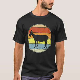 T-shirt Chèvre rétro Vintage Chèvre Silhouette ferme an