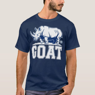 T-shirt chèvre rhino graphique parodie bold animal art