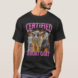 T-shirt Chèvre Throat Drôle Offensive Adulte Bootleg Y2