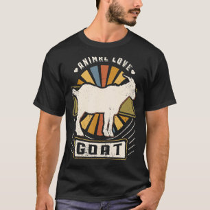 T-shirt Chèvre Vintage Classic Retro Animal