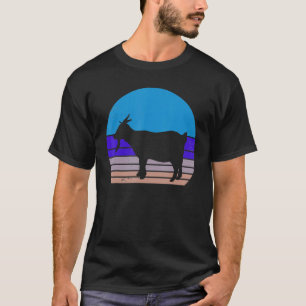 T-shirt Chèvre vintage Retro Chèvre Silhouette Animal 60s