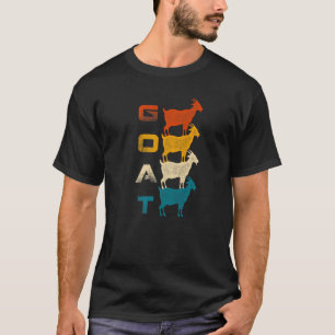 T-shirt Chèvre Vintage Rétro ferme Animaux Chèvres Fermier