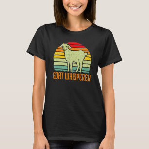 T-shirt Chèvre Whisperer Fermier Animal Vintage Retro