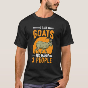 T-shirt Chèvres agricoles J'aime chèvres Citation