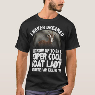 T-shirt Chèvres cool Pour Femmes Filles Chèvre Whisperer P