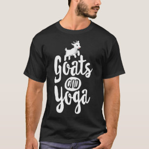 T-shirt Chèvres Et Yoga Pour Femmes Classe Ferme Zen