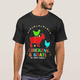 T-shirt Chèvres Poules Mes Animaux Spirituels Elevage Mign