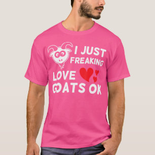 T-shirt Chèvres que je viens de freaking amour chèvres ado