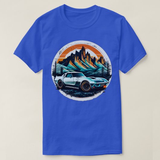 T-shirt Chevrolet Corvette Vintage (Design devant)