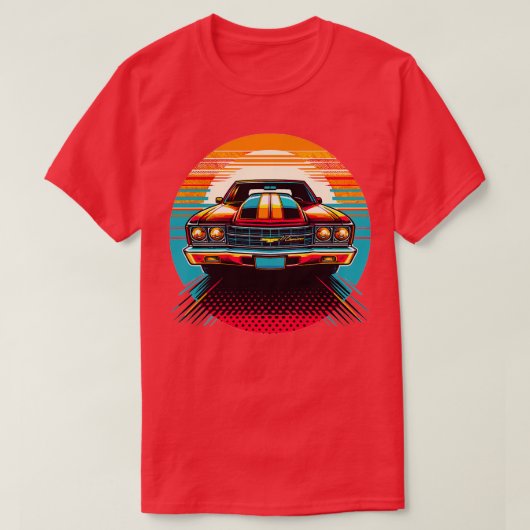 T-shirt Chevrolet El Camino 9 (Design devant)