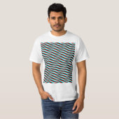 T-shirt Chevron Glitch (Devant entier)