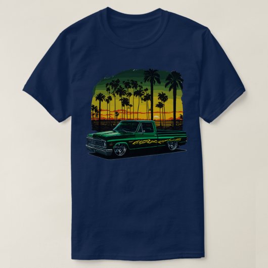 T-shirt Chevy Plat Green C10 1980 (Design devant)