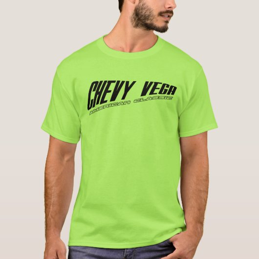 T-shirt Chevy Vega - classique américain incliné de (Devant)