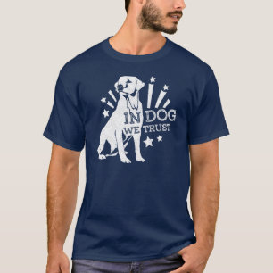 T-shirt Chez le chien nous faisons confiance au graphique