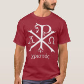 T-shirt Chi Rho Jésus Christ Monogramme ancien chrétien (Devant)