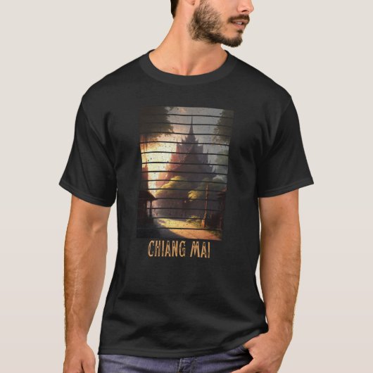 T-shirt Chiang Mai Thailand Backpacking and Digital Nomad  (Devant)