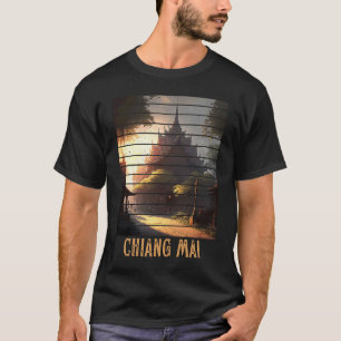 T-shirt Chiang Mai Thaïlande, Randonnée et Nomade Numériqu