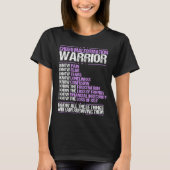 T-shirt Chiari Malformation Sensibilisation Douleur Violet (Devant)