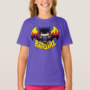 T-shirt Chibi Batgirl avec Gotham Skyline & Logo