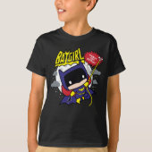 T-shirt Chibi Batgirl Prêt Pour L'Action (Devant)