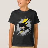 T-shirt Chibi Batman Lightning Kick (Devant)