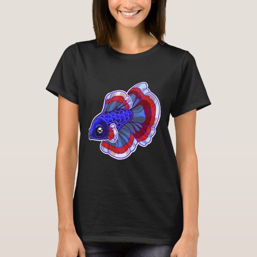 T-shirt Chibi Betta Fish (Devant)