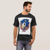 T-shirt Chibi Blue Speed Hero (Devant entier)