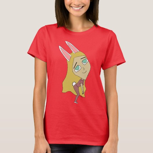 T-shirt chibi bunnygirl (Devant)