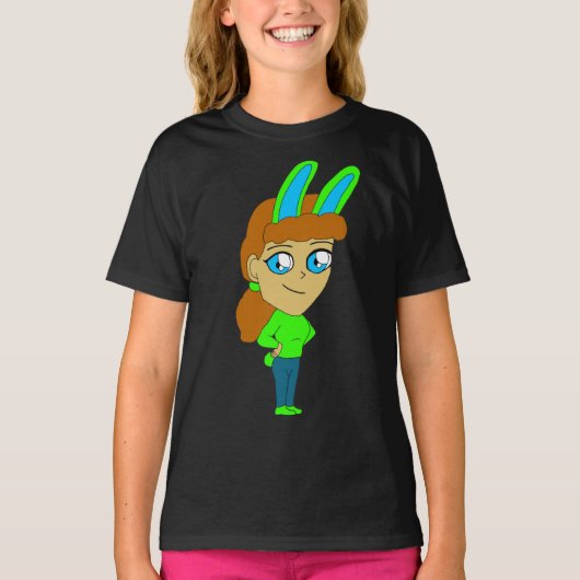 T-shirt chibi bunnygirl (Devant)