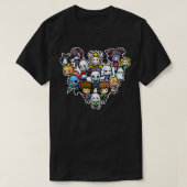 T-shirt Chibi caractères sous-entendus  (Design devant)